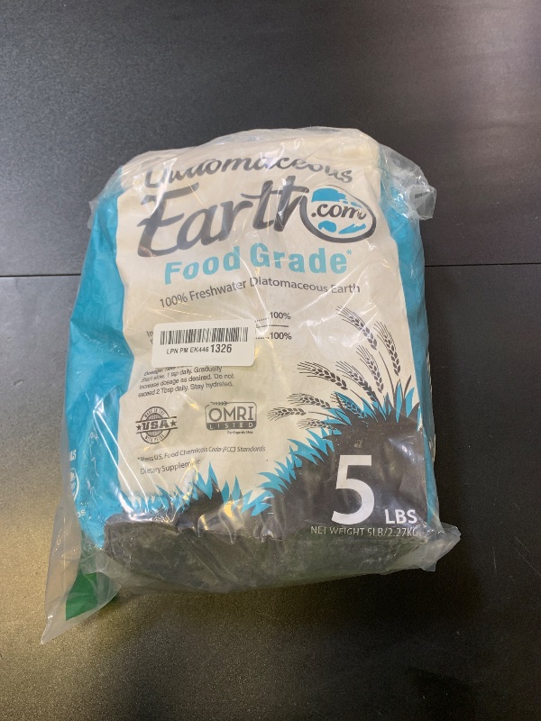 Photo 1 of DiatomaceousEarth 5 LBS FOOD GRADE Diatomaceous Earth - 100% Organic All Natural Diamateous Powder - Diametaceous for humans is Safe Around Children
