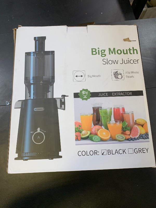 Photo 1 of Juicer Machines, ECOSELF 4.35" Large Feed Chute for Family Needs, Professional Cold Press Juicer For Whole Fruits & Vegetables, Self Feeding Effortless for Batch Juicing, Easy to Clean