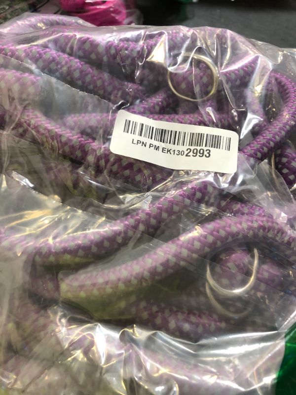 Photo 1 of Fida Durable Slip Lead Dog Leash Bulk Pack of 5, Heavy Duty 1/2" x 6 FT Comfortable Strong Rope Slip Leash for Large, Medium Dogs with Highly Reflective, Purple
