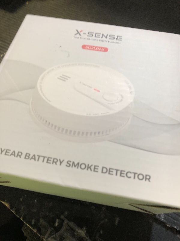 Photo 1 of X-Sense  Detector, 10-Year Battery Smoke Fire Alarm with Photoelectric Sensor, LED Indicator & Silence Button, 1-Pack