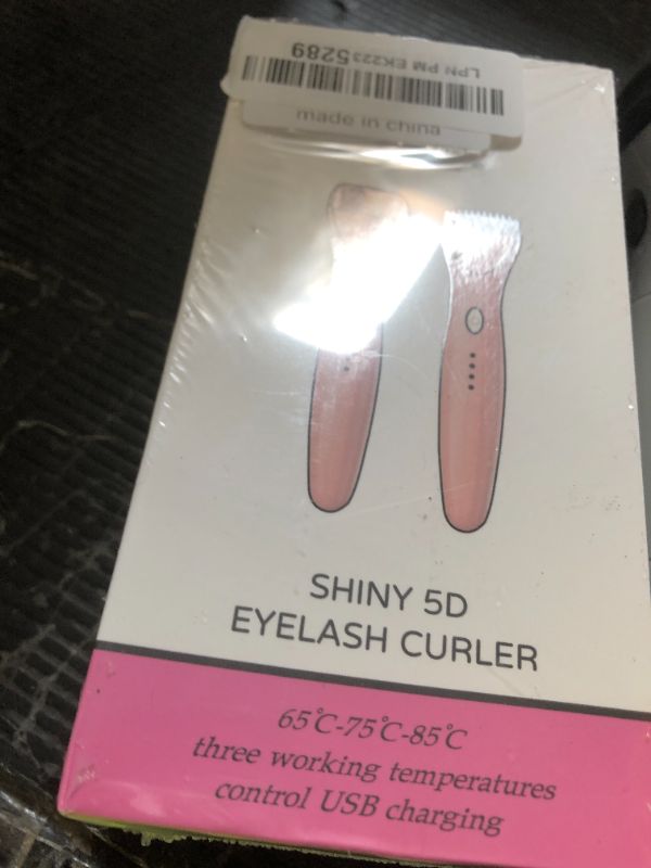 Photo 1 of Heated Eyelash Curler - 5D Electric Eyelash Curler Fast Heat up Within 5s Rechargeable Electric Eyelash Curler for 24H Long Lasting Curls Temperature Control, Safe Anti-Burn Eyelash Curlers(Pink)