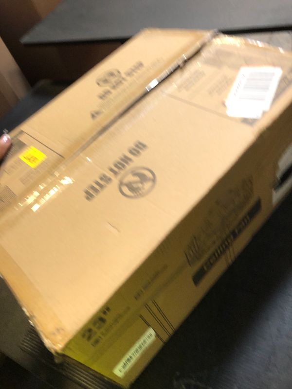 Photo 1 of LEDIARY Caged Flush Mount Ceiling Fans with Lights, 23 Inch Farmhouse Low Profile Ceiling Fan with Remote, Small Bladeless Fan Lights Ceiling Fixtures for Bedroom, Kitchen- White and Gold