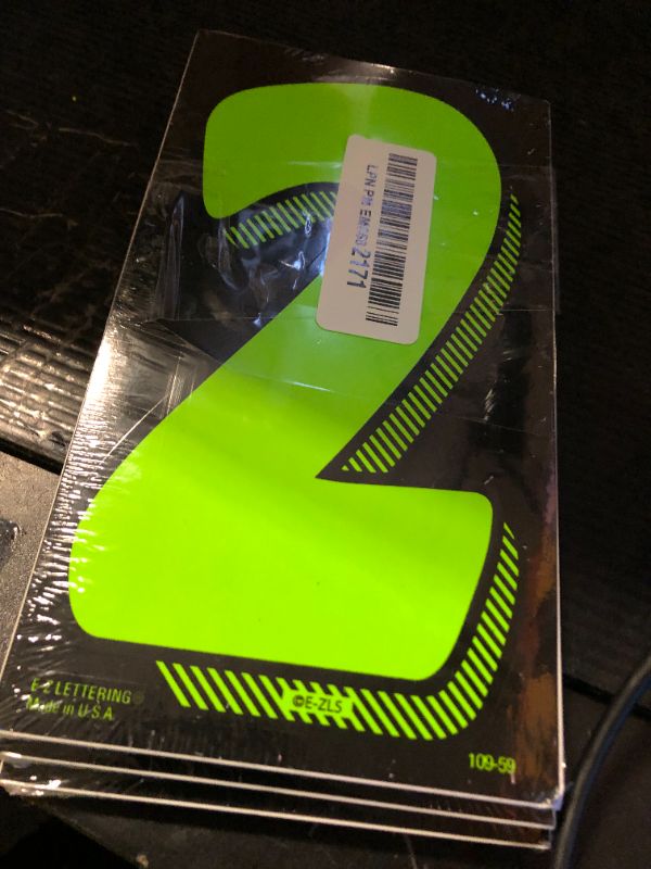 Photo 1 of 7 1/2 Green Chartreuse Pricing Numbers For Car Dealers 3 Dozen (# 2's)
