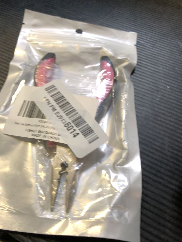 Photo 1 of Quacc Hair Extension Pliers 3-Hole Mini Hair Extension Tool for Micro and Nano Ring Hair Extensions (Pink)