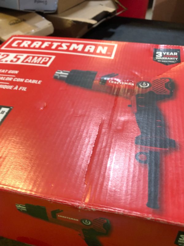 Photo 1 of CRAFTSMAN Heat Gun, Corded, Variable Heat Setting up to 1200 Degrees, 1500 Watt (CMEE531)
