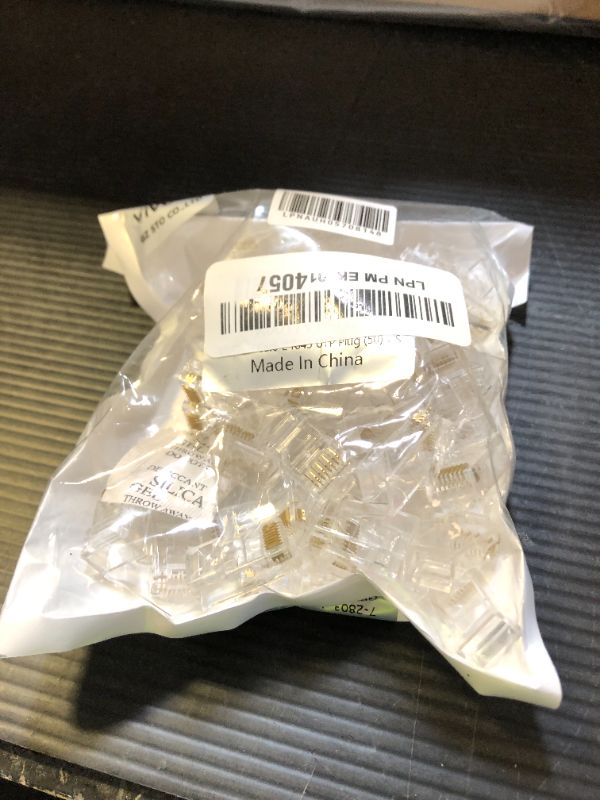 Photo 1 of 50 Pcs Cat6 RJ45 Connectors, Cat6 RJ45 Plugs, Cat6 2-Piece Crystal Unshielded RJ45 Ends UTP 8P8C Modular Network Plug Connector