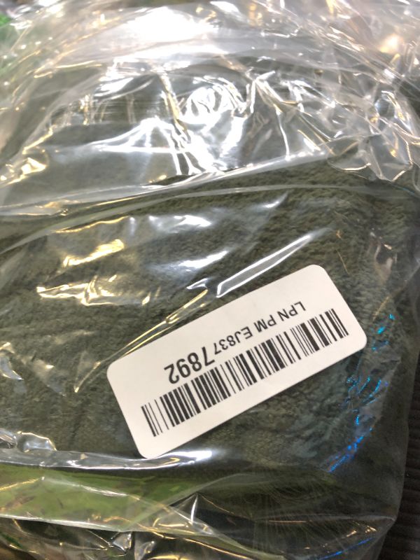 Photo 1 of The Holy South - Fringed Reversible Fingertip Hand Towel (Size 11" W x 18" L) Terry Cotton Washcloth Set for Face and Bathroom use. (3, Forest Green)