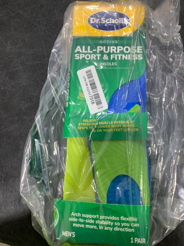 Photo 1 of Dr. Scholl’s Sport Insoles - Superior Shock Absorption and Arch Support to Reduce Muscle Fatigue and Stress on Lower Body Joints for Men Size 8-14