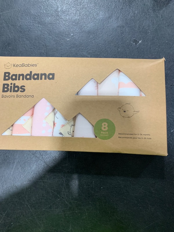 Photo 1 of 8-Pack Organic Baby Bandana Bibs for Girls - Super Absorbent Triangle Baby Bibs for Drooling and Teething Infant, 100% Cotton Extra Soft for Newborn, Infant 0-36 Months (Sweet Charm)