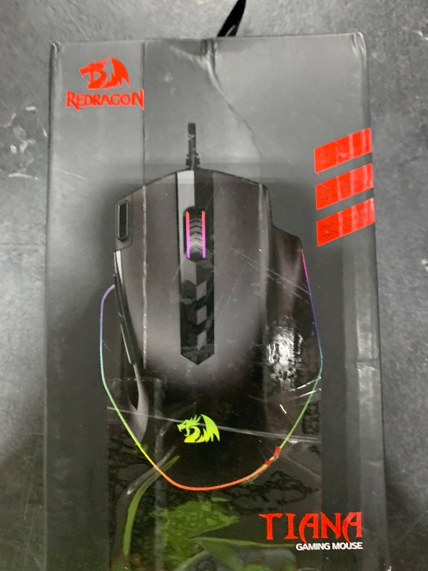 Photo 1 of Redragon Wired Gaming Mouse, RGB Backlit Ergonomic Gamer Mouse Up to 8000 DPI, 11 Programmable Buttons & 7 Backlit Modes, Extra Sniper Button, Mouse Gamer for Windows PC Gamers, M614