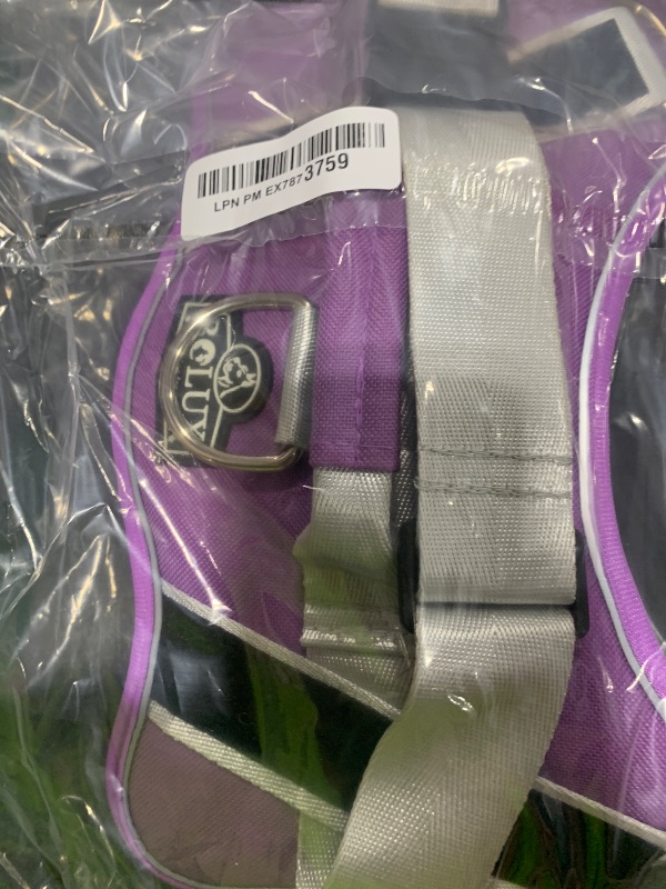Photo 1 of Bolux Dog Harness, No-Pull Reflective Dog Vest, Breathable Adjustable Pet Harness with Handle for Outdoor Walking - No More Pulling, Tugging or Choking (Lavender, Medium (Pack of 1))