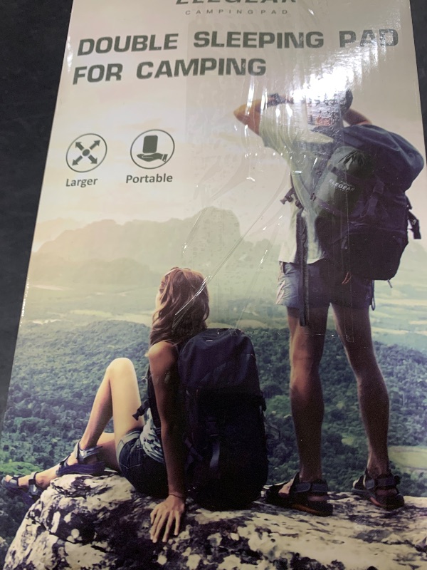 Photo 1 of Elegear Double Sleeping Pad for Camping, 4.7" Ultra-Thick Self Inflating Camping Pad 2 Person with Pillow Built-in Foot Pump, Portable Camping Sleeping Mat for Backpacking Hiking Tent(Army Green Full)