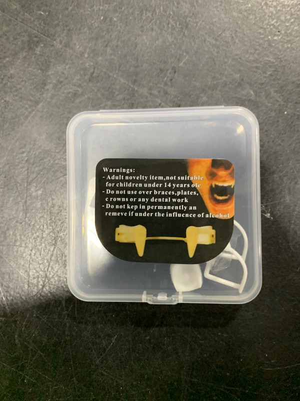 Photo 1 of 3 Pairs Retractable Halloween Vampire Fangs, Not Scratch The Gums, Horrifying Vampire Fangs Teeth, Fake Teeth Cosplay, Vampire Fangs Fake Teeth, Retractable Braces, Horrifying Vampire Teeth