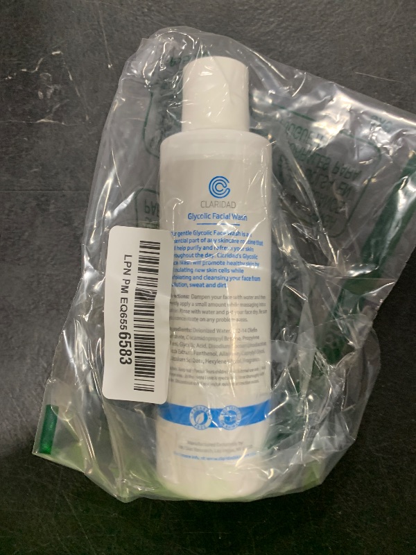 Photo 1 of 12% Glycolic Acid Exfoliating Face Wash | Medical Grade [Strong] Anti-Wrinkle Anti-Aging Anti-Acne Deep Clean Facial Cleanser, Fades Age Spots & Evens Tone | Claridad Skincare