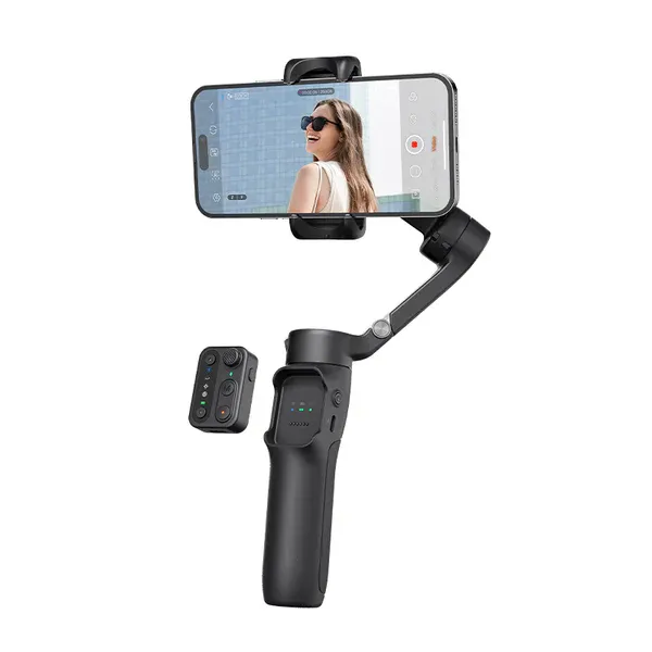 Photo 1 of hohem iSteady X3 SE Gimbal Stabilizer for iPhone, Smartphone Foldable Gimbal with Detachable Remote Control, Portable Foldable 3-Axis Phone Gimbal for Android & iPhone 16 15 Pro Max, Ideal for Travel
