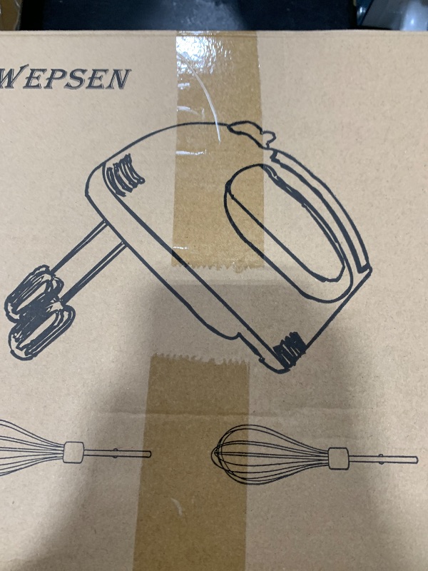 Photo 1 of 5-Speed Electric Hand Mixer, 4 Large Mixing Bowls Set, Handheld Mixers with Whisks Beater, Stainless Steel Metal Nesting Bowl Measuring Cups Spoons Kitchen Cake Blender for Baking Supplies