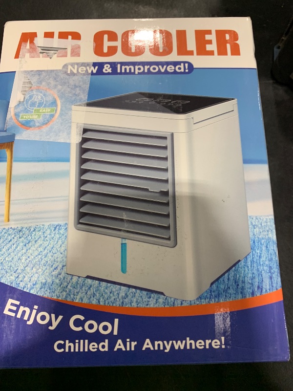 Photo 1 of Portable Air Conditioners, USB Personal Mini Air Conditioner with 3-Speed, Evaporative Air Cooler with Touch Screen, Portable Ac Unit Fan for Room, Tent, Bedroom, Car, RV, and Camping