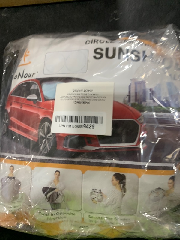 Photo 1 of EcoNour Car Windshield Sun Shade | 2025 Upgraded Innovative No-Light-Pass Technology for Maximum Coverage | Foldable Sun Shade Keeps Your Vehicle Cool | Must-Have Car Accessories | Small (59" x 29")