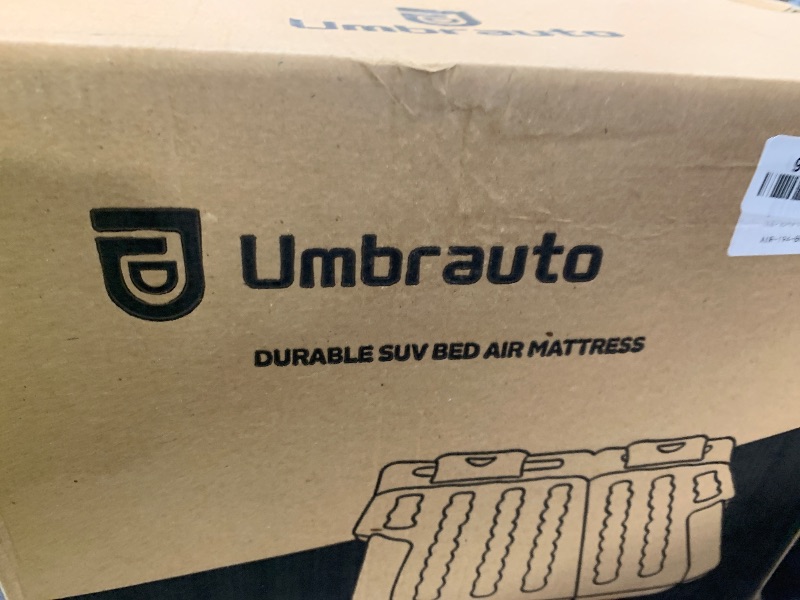 Photo 1 of Umbrauto SUV Air Mattress for Trunk: Upgraded Car Camping Mattress with Flocked Surface and Extra Thick Bottom, Van Sleeping Bed for Back Seat with Pump, Nozzle, Repair Patch, Carry Bag