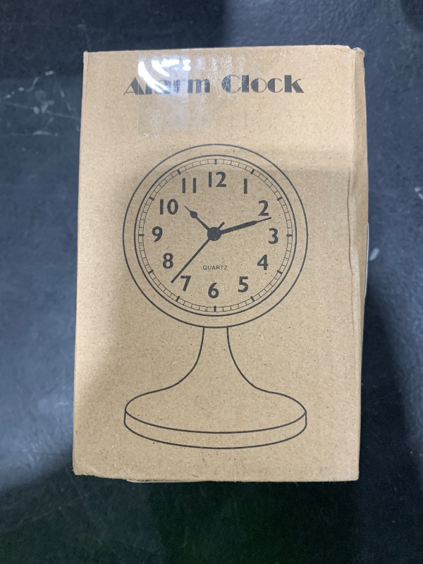 Photo 1 of AYRELY® 3" Cute Analog Alarm Clock,Small Retro Table Clock Battery Operated,Slient Metal Desk Clock with Light for Living Room Decor,Bedroom,Bedside,Shelf?Green?