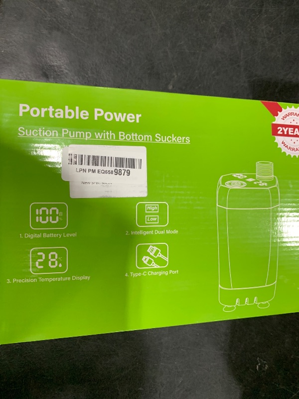 Photo 1 of Spopal Portable Shower for Camping, [Long-Lasting] 6000mAh Rechargeable Camping Shower with Intelligent LED Display, 4 Spray Modes, IPX7 Waterproof Outdoor Camp Pump for Hiking, Travel, Car, Pet
