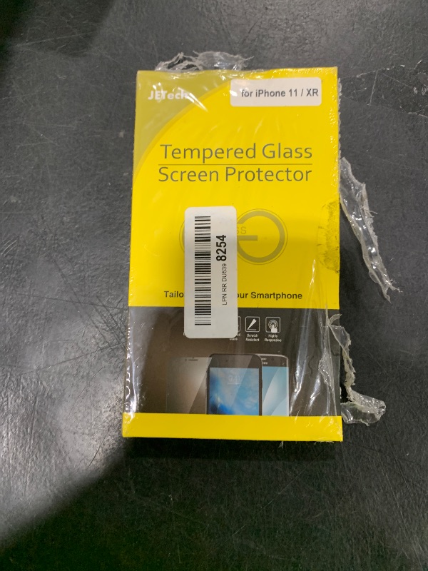 Photo 1 of JETech Privacy Screen Protector for iPhone 11 and iPhone XR 6.1-Inch, Anti Spy Tempered Glass Film, 2-Pack