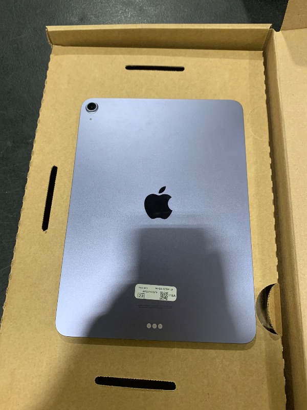Photo 1 of Apple Early 2022 iPad Air, 10.9-inch, Wi Fi, 64GB, Purple (Renewed)