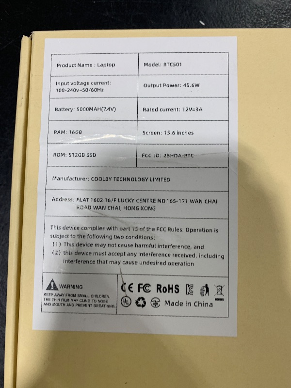 Photo 1 of UOWAMOU 15.6-inch Windows 11 Laptop, 16GB RAM, 512GB SSD, FHD IPS Display Laptop Computer, Intel N5095 Quad Core, 2.4/5G WiFi, BT4.2 Backlit and Fingerprint, Lightweight and Portable
