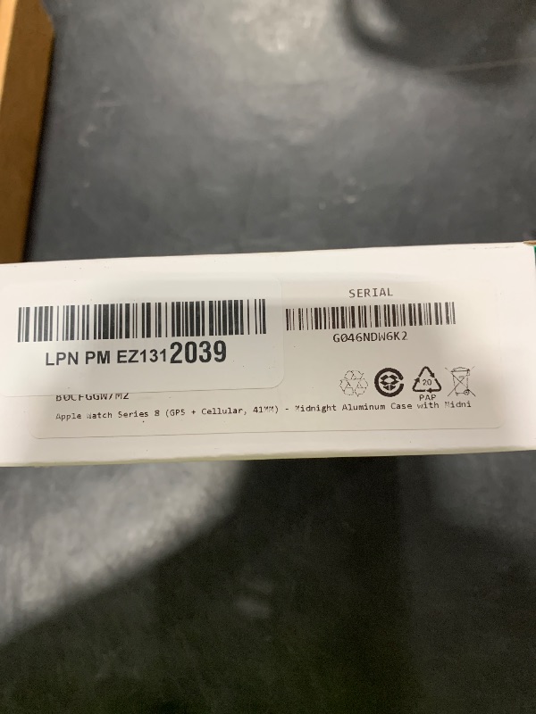 Photo 1 of Apple Watch Series 8 (GPS + Cellular, 41MM) - Midnight Aluminum Case with Midnight M/L Sport Band (Renewed Premium)