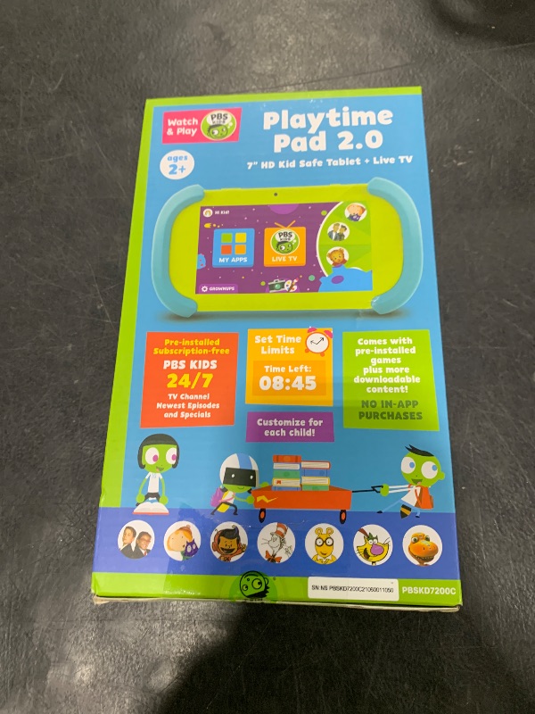 Photo 1 of Core Innovations PBS Kids Playtime Pad+ 7" HD Kid-Safe Android Tablet + Live TV