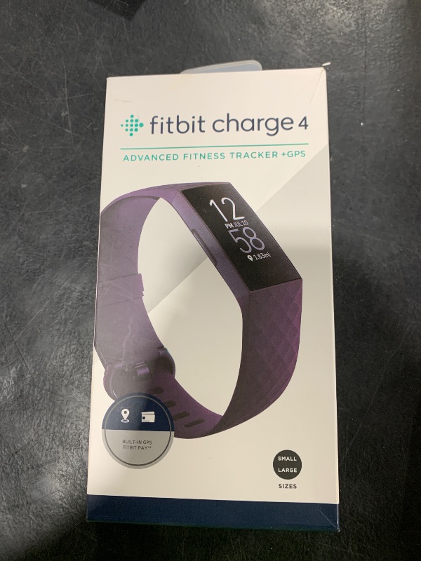 Photo 1 of Fitbit Charge 4 Fitness and Activity Tracker with Built-in GPS, Heart Rate, Sleep & Swim Tracking, Rosewood/Rosewood, One Size (S &L Bands Included)