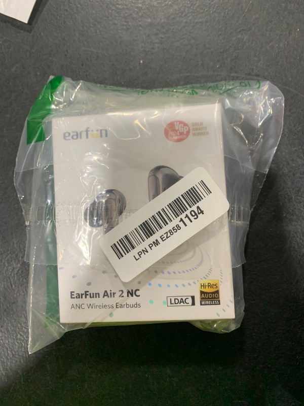 Photo 1 of EarFun Adaptive Noise Cancelling Wireless Earbuds, 6 Mics AI ENC Call, Hi-Res Sound, LDAC, 40H Playtime, Multipoint Connection, Comfortable Fit, App Customization, Google Fast Pair, Wireless Charge