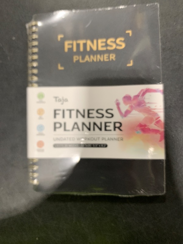 Photo 1 of Fitness Workout Journal for Women & Men, A5(5.5" x 8.2") Workout Log Book Planner for Tracking, Progress, and Achieving Your Wellness Goals-Black