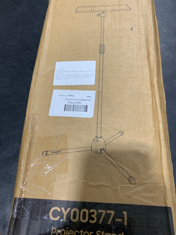 Photo 1 of CAHAYA Projector Tripod Adjustable Height: 35.4to 51.2In Foldable Heavy Duty 360 Rotatable Multiple Uses Stand for Studio, Outdoor, Movie, Stage, Home