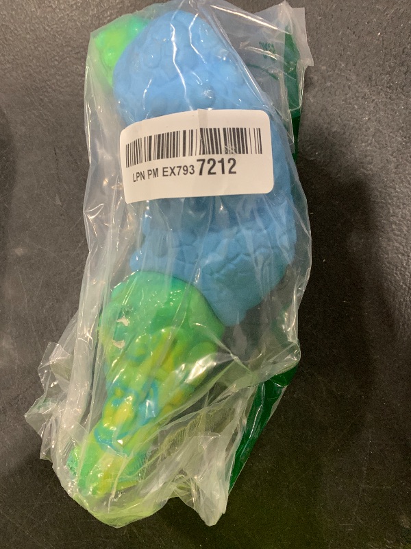 Photo 1 of TOOPTATE Dog Toys for Aggressive Chewers - Indestructible Dog Toy Squeaky Chew Toys for Large and Medium Breeds to Keep Them Busy, Bacon Flavor (Azure Blue)