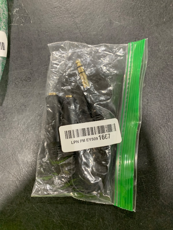 Photo 1 of Tisino 6.35mm (1/4 inch) Jack Splitter Cable, 20cm (8 inches), Headphone Splitter Cable, Splitter, Stereo Male to Dual Stereo Female Jack, Compatible with Headphone, Amplifier, Karaoke