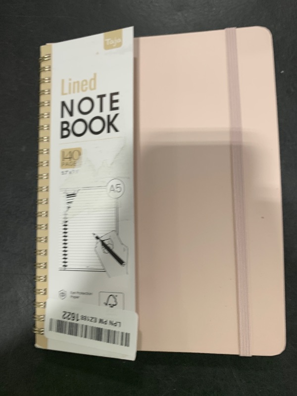Photo 1 of Lined Spiral Journal Notebook for Women & Men, 140 Pages, College Ruled Hardcover Notebook for Work & Note Taking, Journals for Writing, A5(6"x8") - Pink