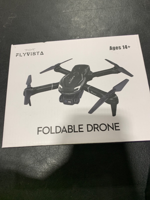 Photo 1 of FLYVISTA Cool Mini Drone with Camera for Kids Adults Beginners, 1080P FPV Camera Remote Control Drone for Kids with 3 Batteries, One-Click Take Off/Landing, Altitude Hold, Headless Mode, 360° Flips, 3-Gear Speeds , Emergency Stop, Toys Gifts for Kids
