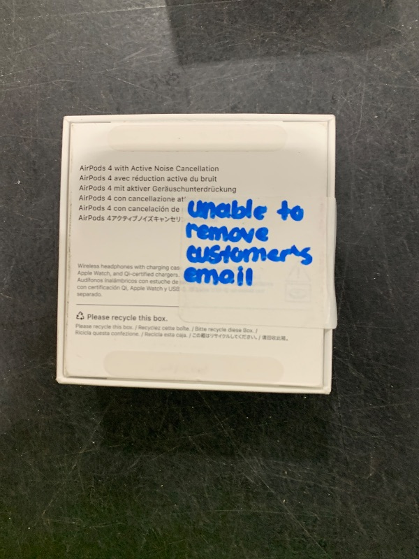 Photo 1 of Apple AirPods 4 Wireless Earbuds, Bluetooth Headphones, with Active Noise Cancellation, Adaptive Audio, Transparency Mode, Personalized Spatial Audio, USB-C Charging Case, Wireless Charging, H2 Chip