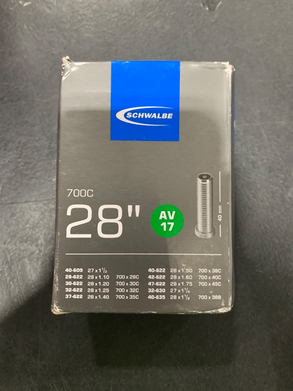 Photo 1 of SCHWALBE AV17 Bicycle Inner Tube with Schrader Valve ~~28 inch 37622 MM (28 x 1 3/8 x 1 5/8 inches) (28 x 1.4 inches) by Schwalbe