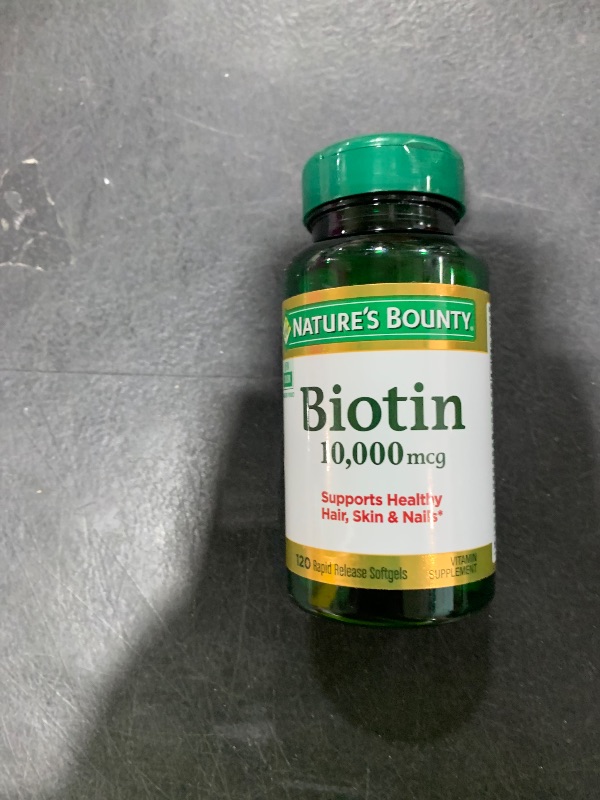 Photo 1 of Ultra Strength Biotin 10,000mcg, Softgels