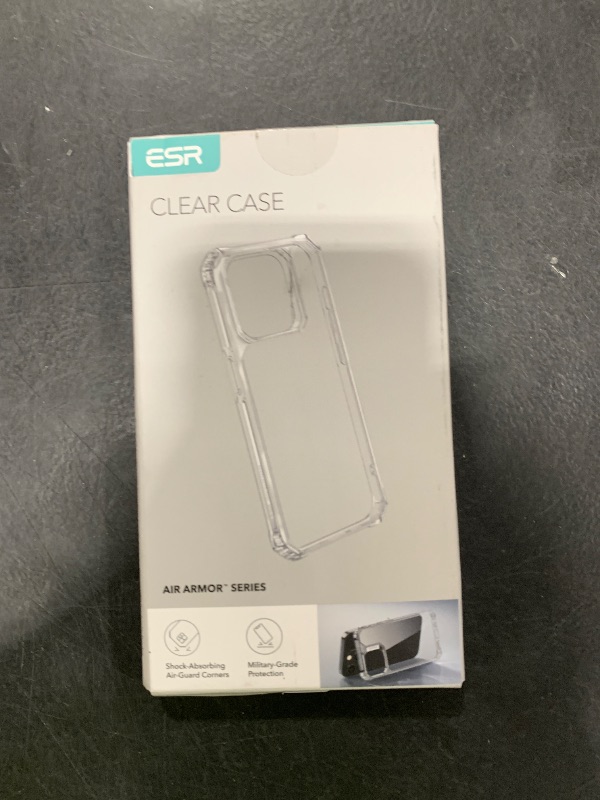 Photo 1 of ESR for iPhone 15 Pro Max Case, Military-Grade Protection, Shockproof Air Guard Corners, Yellowing-Resistant Acrylic Back, Phone Case for iPhone 15 Pro Max, Air Armor Series, Clear