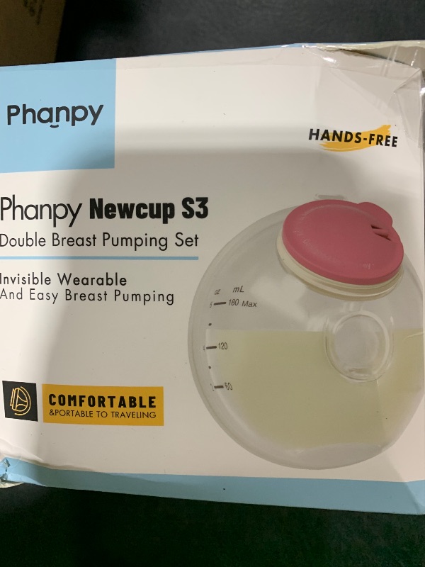 Photo 1 of Phanpy Wearable Breast Pump Milk Collector Cup S2, Original Phanpy Breast Pump Replacement Accessories, 24 mm Flange and 20mm Insert Included, 12 oz / 360 ml, 2 Piece