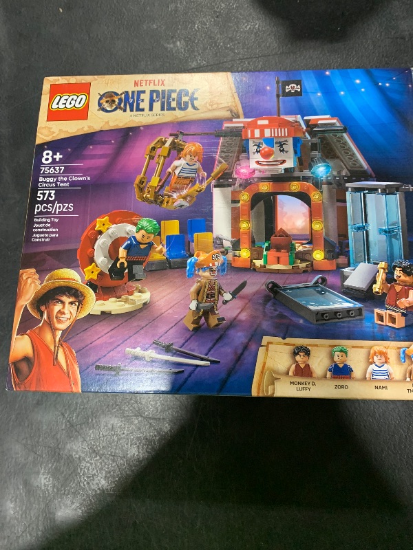 Photo 1 of LEGO ONE Piece Buggy The Clown’s Circus Tent Building Blocks - Creative Building Toy for Boys & Girls, 8+ - 4 Toy Figures & Playset for Pretend Play - Gift Idea for Birthdays & Anime Fans - 75637