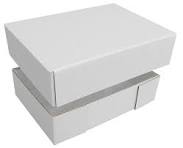 Photo 1 of Rsgift White Gift Box with Lid, 7.8x7x3.1 Inches, Magnetic Closure Small box for Men - Wedding, Birthday, Graduation Packaging