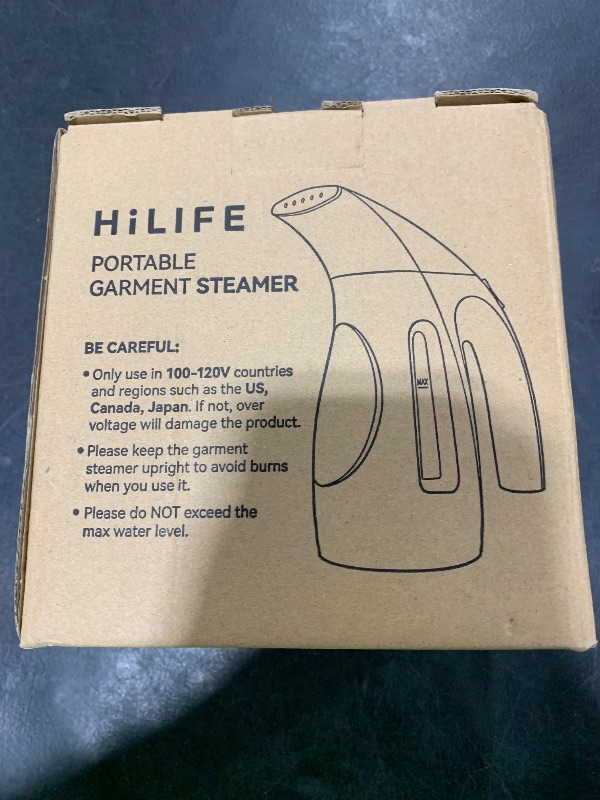 Photo 1 of HiLIFE Steamer for Clothes, Portable Handheld Design, 240ml Big Capacity, 700W, Strong Penetrating Steam, Removes Wrinkle, for Home, Office(ONLY FOR 120V)