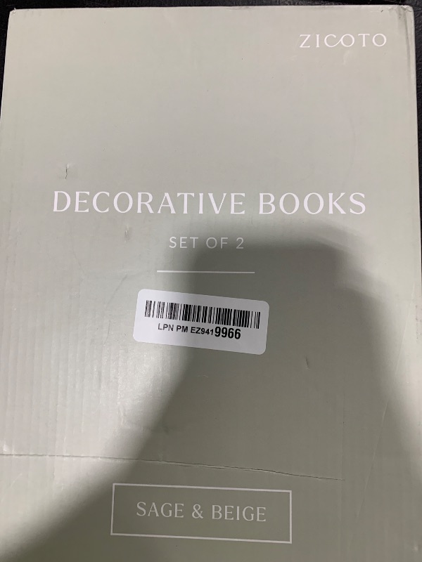Photo 1 of Beautiful Decorative Books - Set of 2 Linen Boxes Enhance Your Coffee Table, Bookshelf or Mantle Decor - Aesthetic Fake/Faux Books for Modern Home Decoration, Photo Storage and as a Keepsake Box