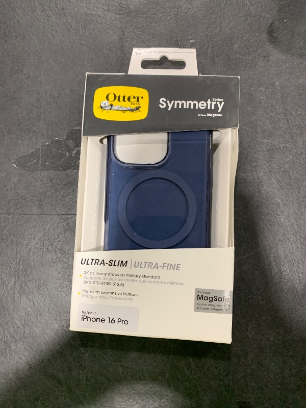 Photo 1 of OtterBox iPhone 16 Pro Symmetry Series Clear Case - Baby Blue Jeans