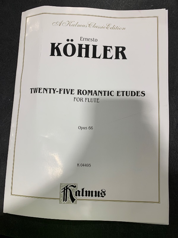 Photo 1 of Twenty-five Romantic Etudes, Op. 66 (Kalmus Edition) for flute