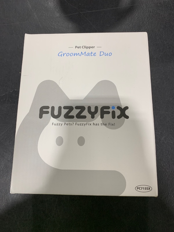 Photo 1 of FuzzyFix Dog Grooming Kit, Dog Clippers for Grooming for Thick Heavy Coats, Professional Pet Paw Trimmer Nail Grinder Low Noise Rechargeable Stainless Steel Hair Trimmer for Dogs Cats Animals
